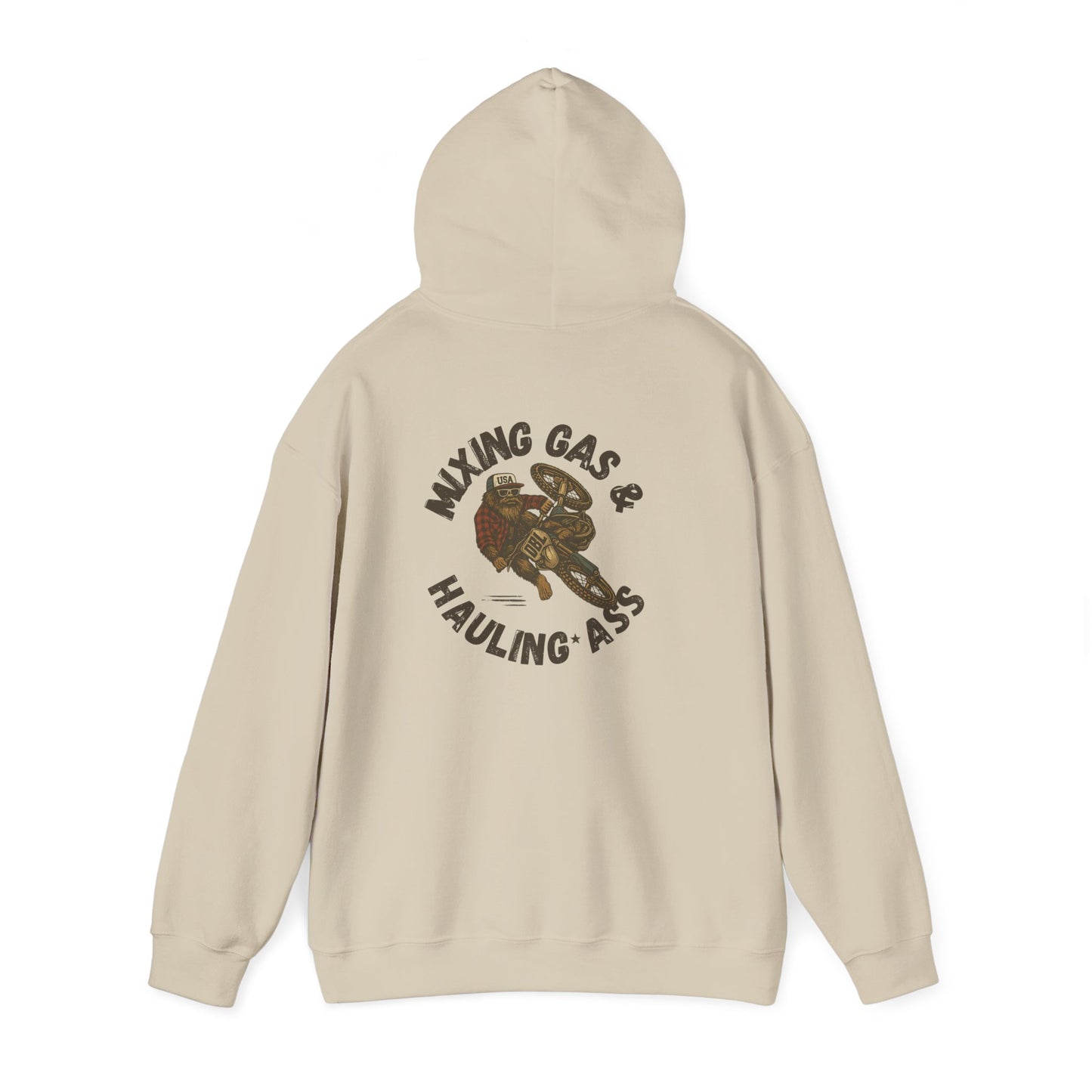 Dirty Boys Lifestyle “Mixing Gas & Hauling Ass” Hoodie | Unisex Moto Graphic Sweatshirt