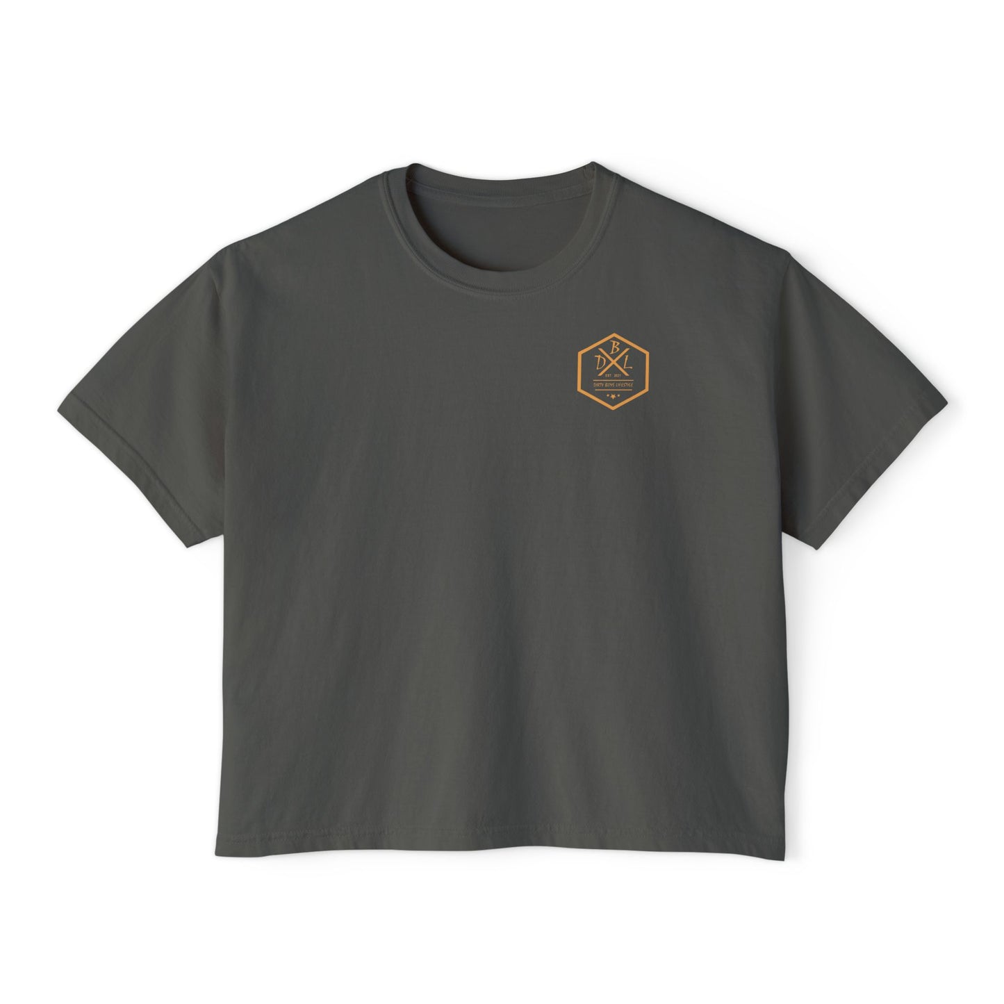 Dirty Boys Lifestyle Racing Women’s Crop Tee | Boxy Moto Graphic Shirt