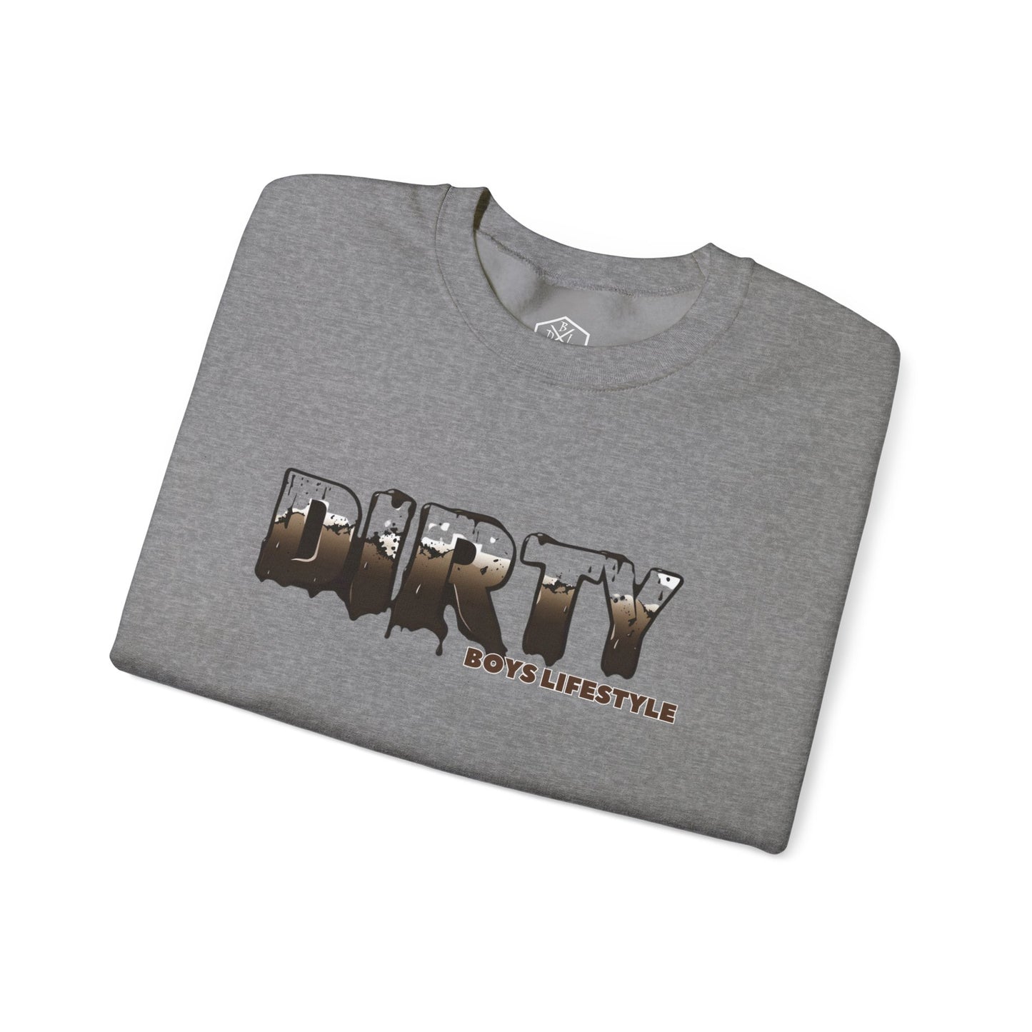 Dirty Boys Lifestyle “DIRTY” Crewneck Sweatshirt | Unisex Graphic Pullover
