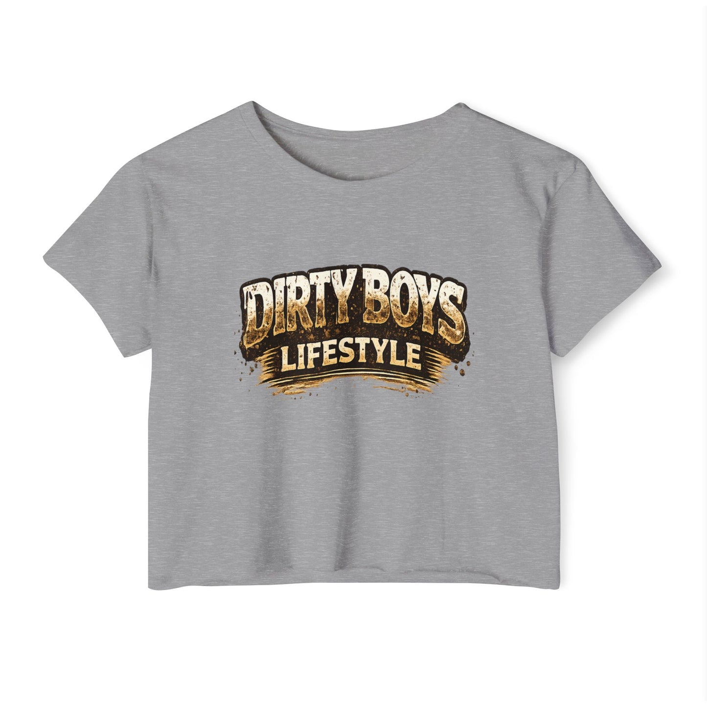 Dirty Boys Lifestyle Crop Top — Women's Festival Graphic Tee