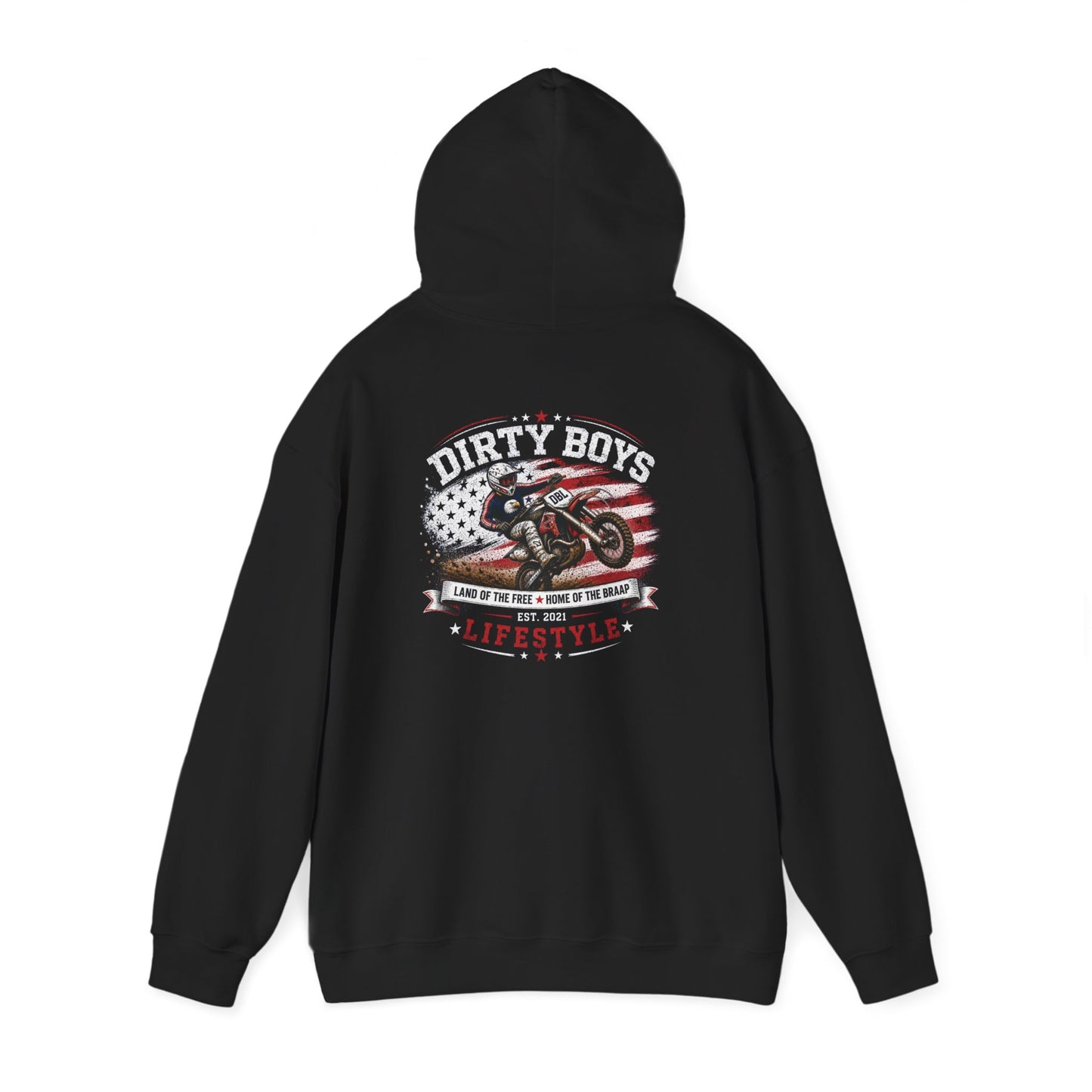 DBL Land of the Braap Adult Hoodie | Motocross Dirt Bike Sweatshirt