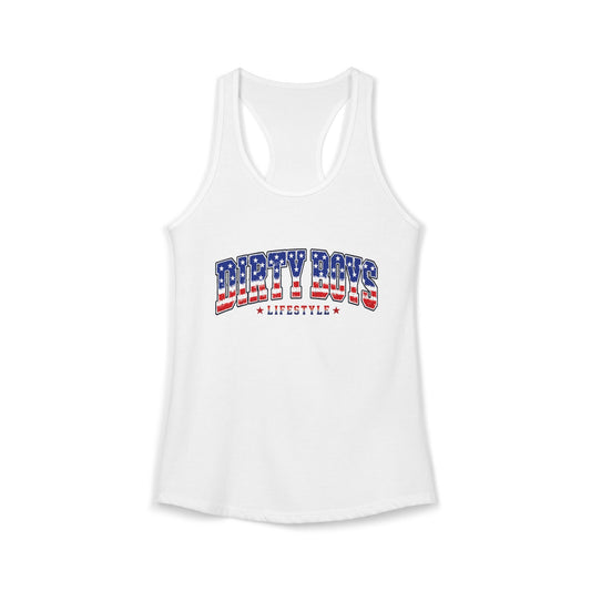 DBL American Flag Women's Tank | Dirty Boys Lifestyle Moto Tank Top