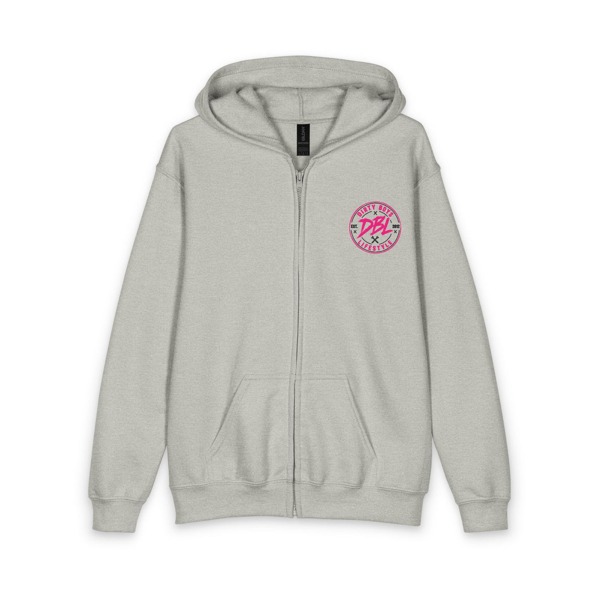 Youth Zipped Hoodie — "Dirty Boyz Lifestyle" Graphic Zip-Up