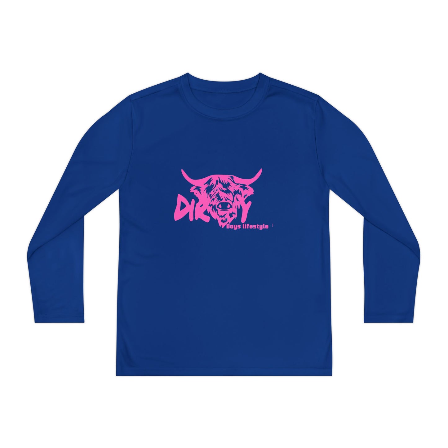 Dirty Boys Lifestyle “Dirty Cow” Youth Long Sleeve Tee | Kids Performance Shirt