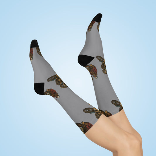 Dirty Boys Lifestyle Sasquatch Crew Socks | Moto Graphic Cushioned Unisex