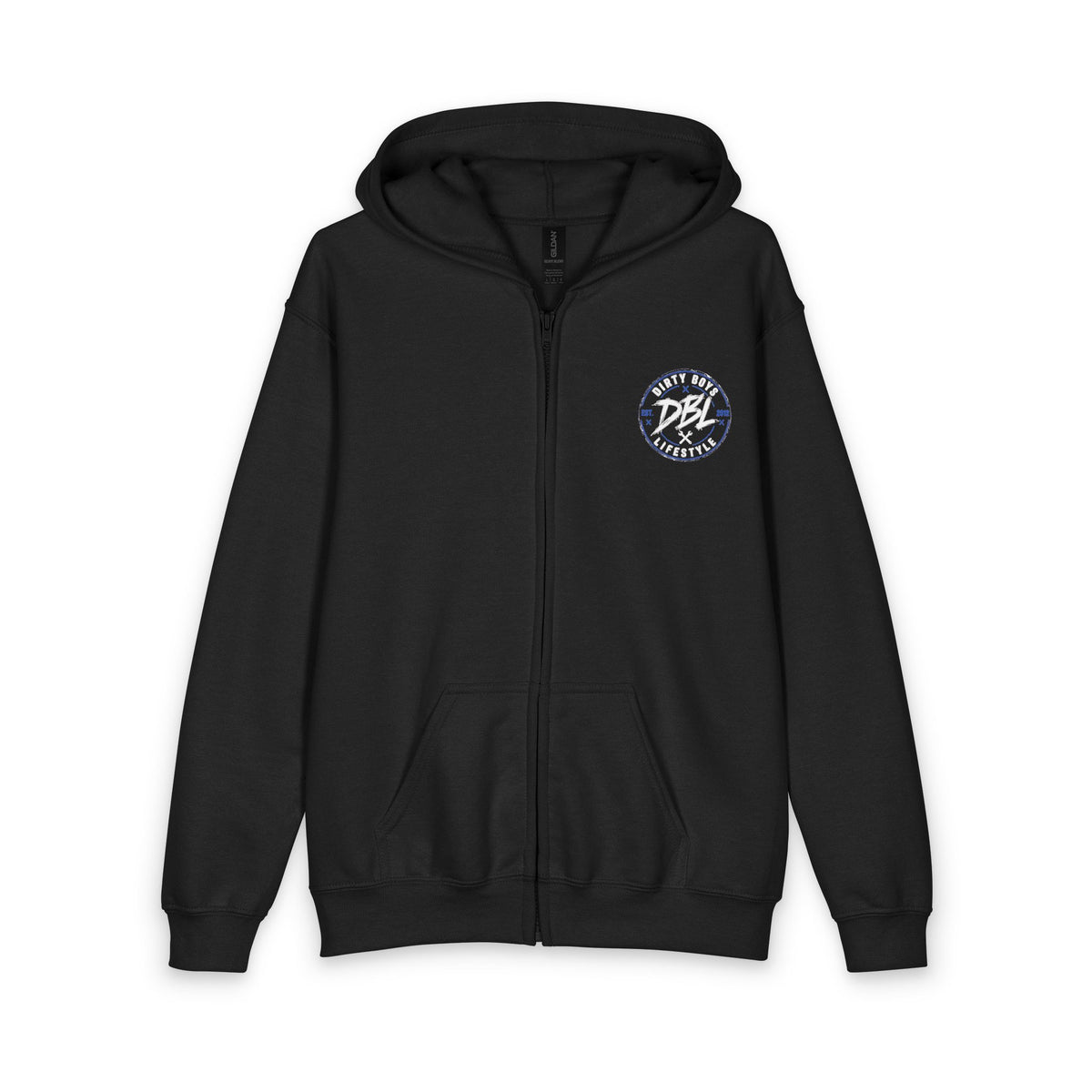 Youth Zipped Hoodie — "Dirty Boyz Lifestyle" Graphic Zip-Up