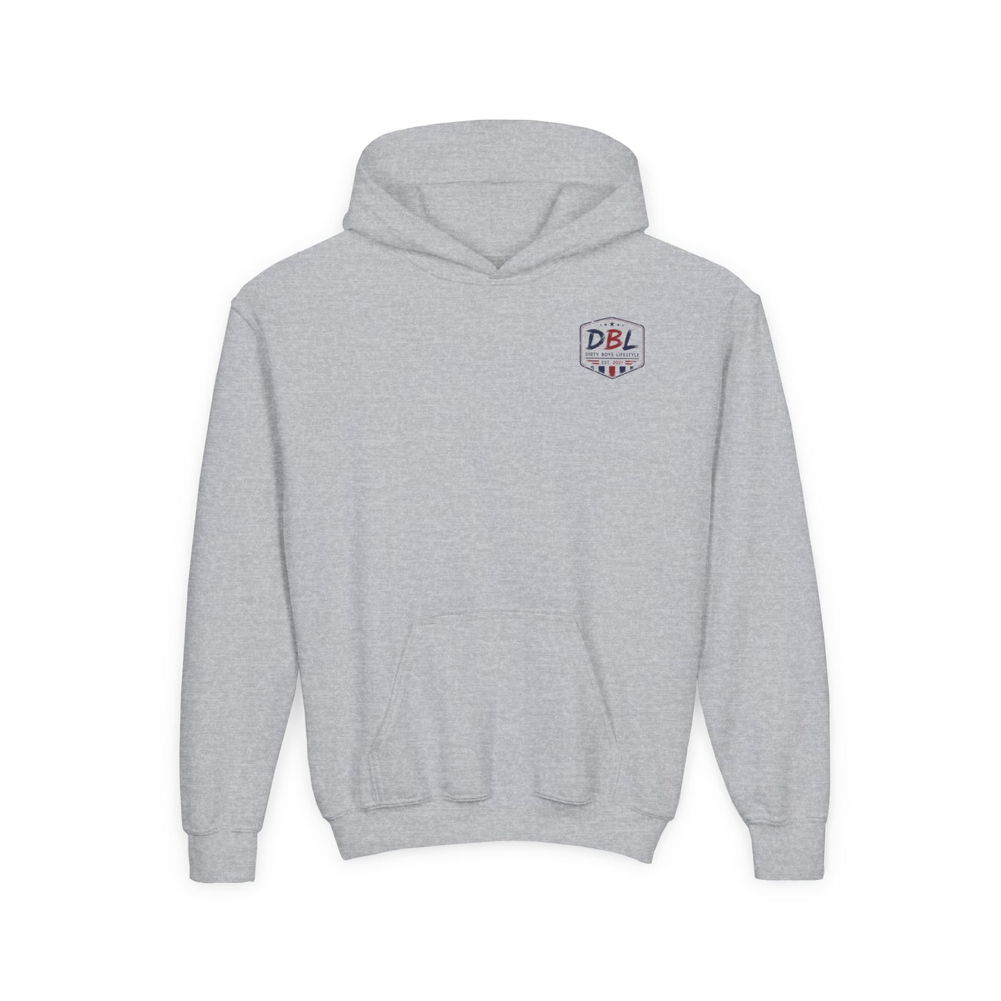 DBL Skull & Flags Youth Hoodie | Kids Motocross Racing Sweatshirt