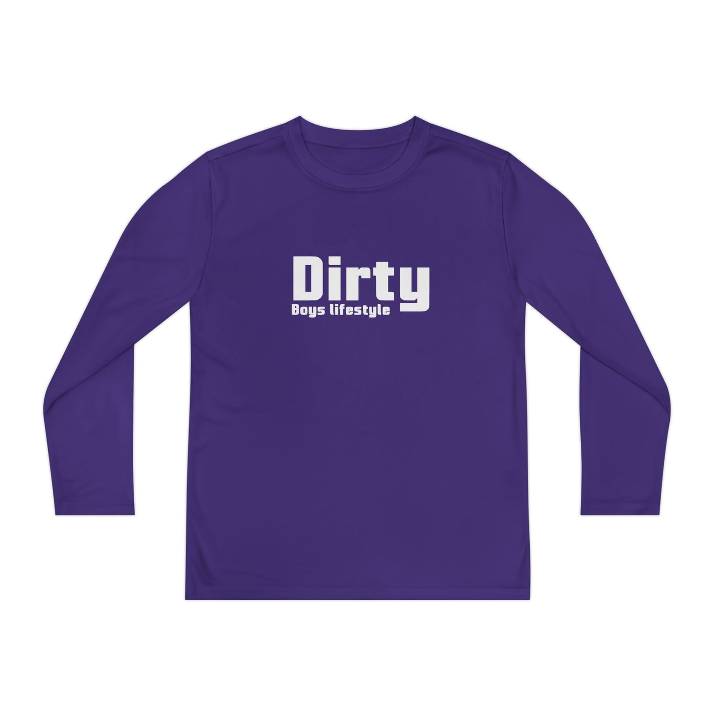 Dirty Boys Lifestyle Logo Youth Long Sleeve Tee | Kids Performance Shirt