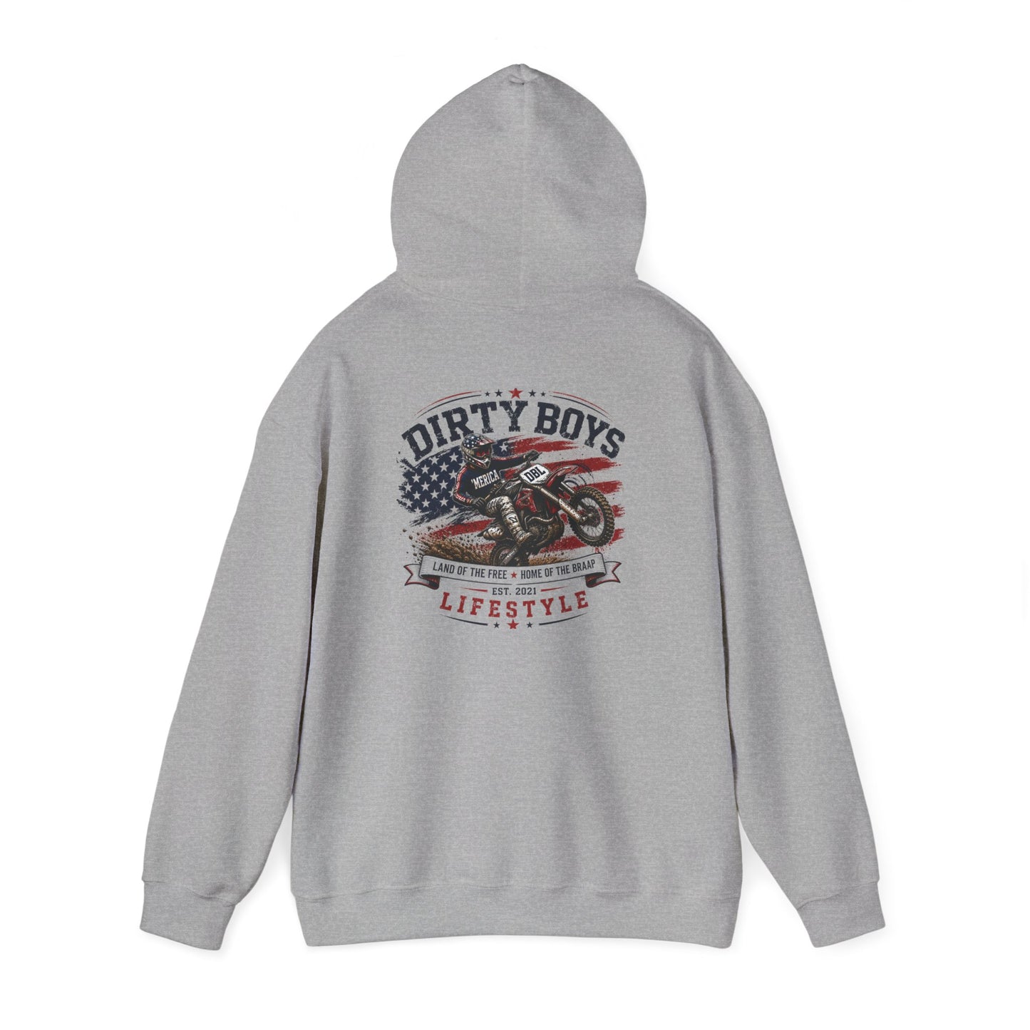 DBL Land of the Braap Adult Hoodie | Motocross Dirt Bike Sweatshirt