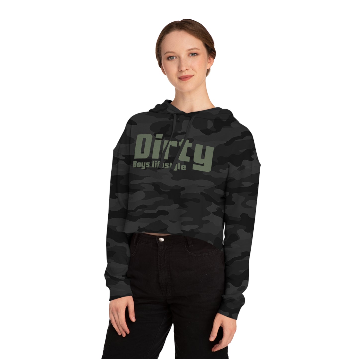 Dirty Boys Cropped Hooded Sweatshirt