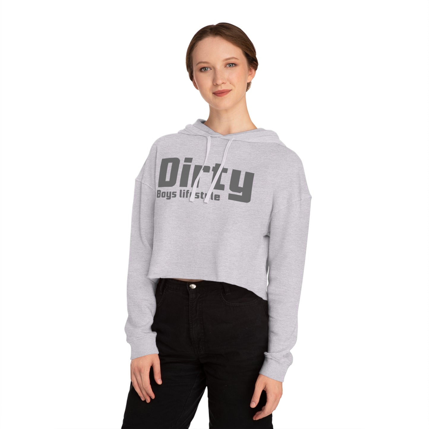 Dirty Boys Cropped Hooded Sweatshirt