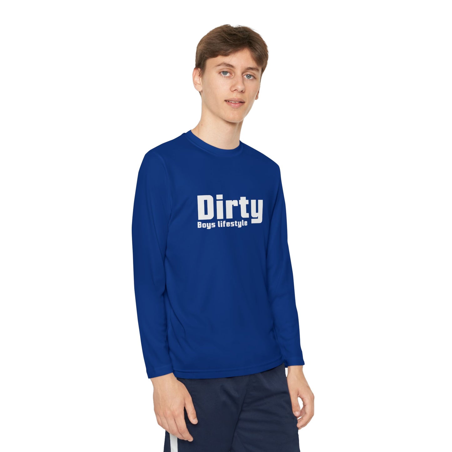 Dirty Boys Lifestyle Logo Youth Long Sleeve Tee | Kids Performance Shirt