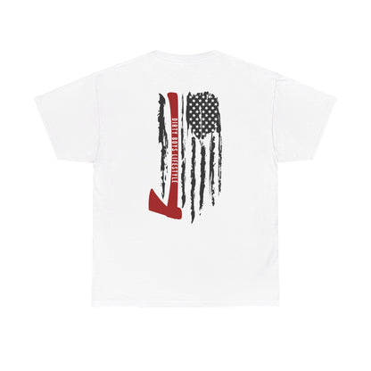 DBL Firefighter Flag Heavy Cotton Tee