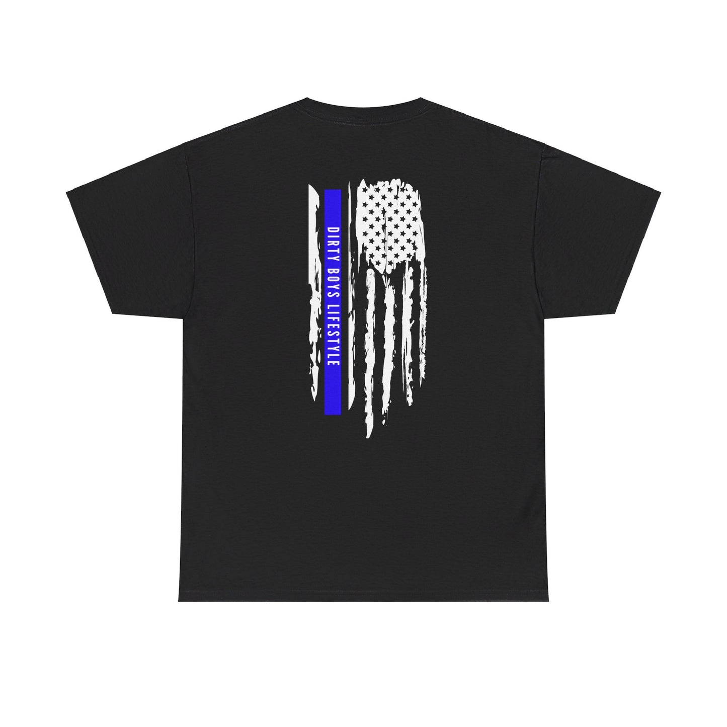 Blue Line Flag Unisex Heavy Cotton Tee