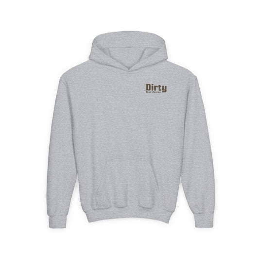 Dirty Boys Lifestyle “Mixing Gas & Hauling Ass” Youth Hoodie | Kids Moto Graphic Sweatshirt