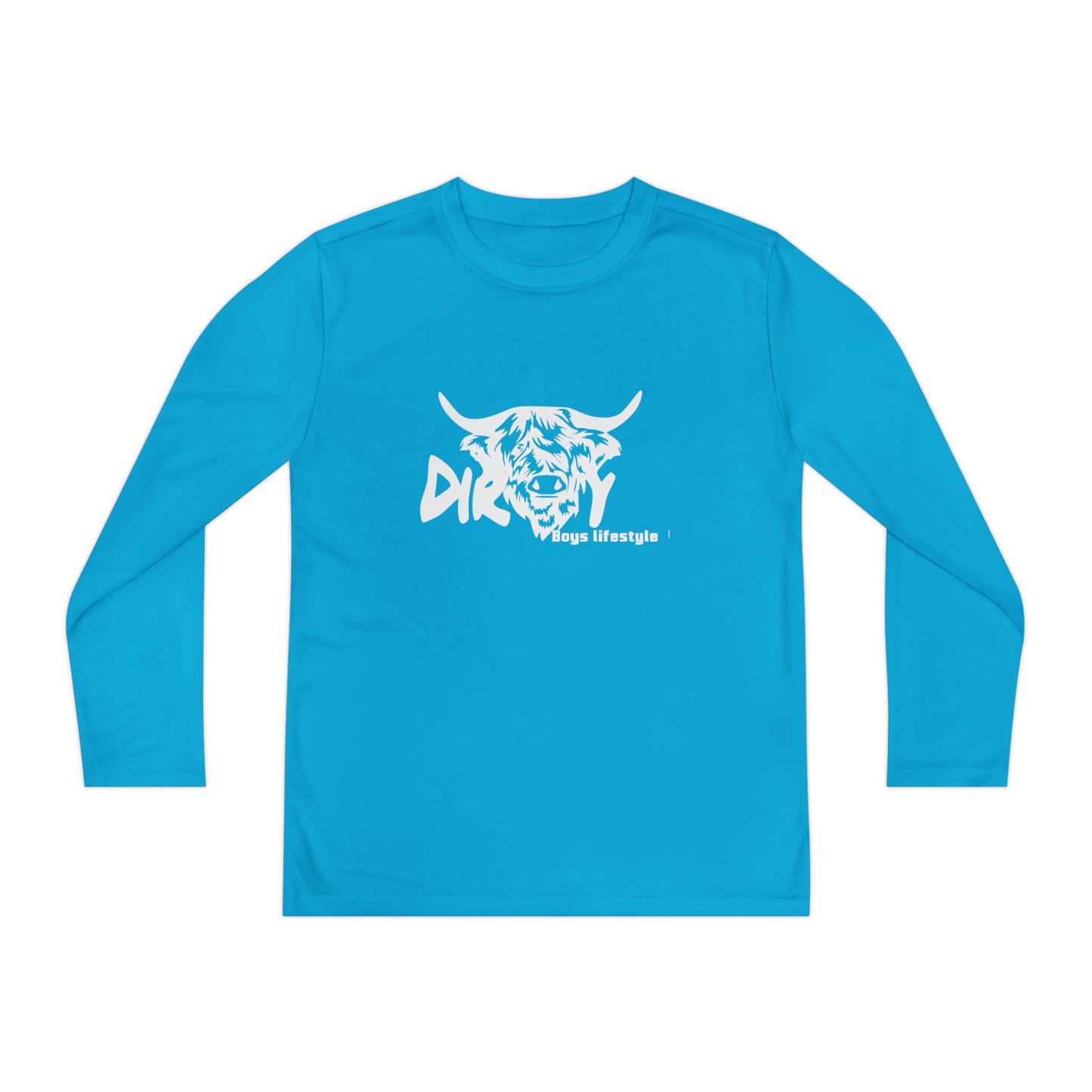 Dirty Boys Lifestyle “Dirty Cow” Youth Long Sleeve Tee | Kids Performance Shirt