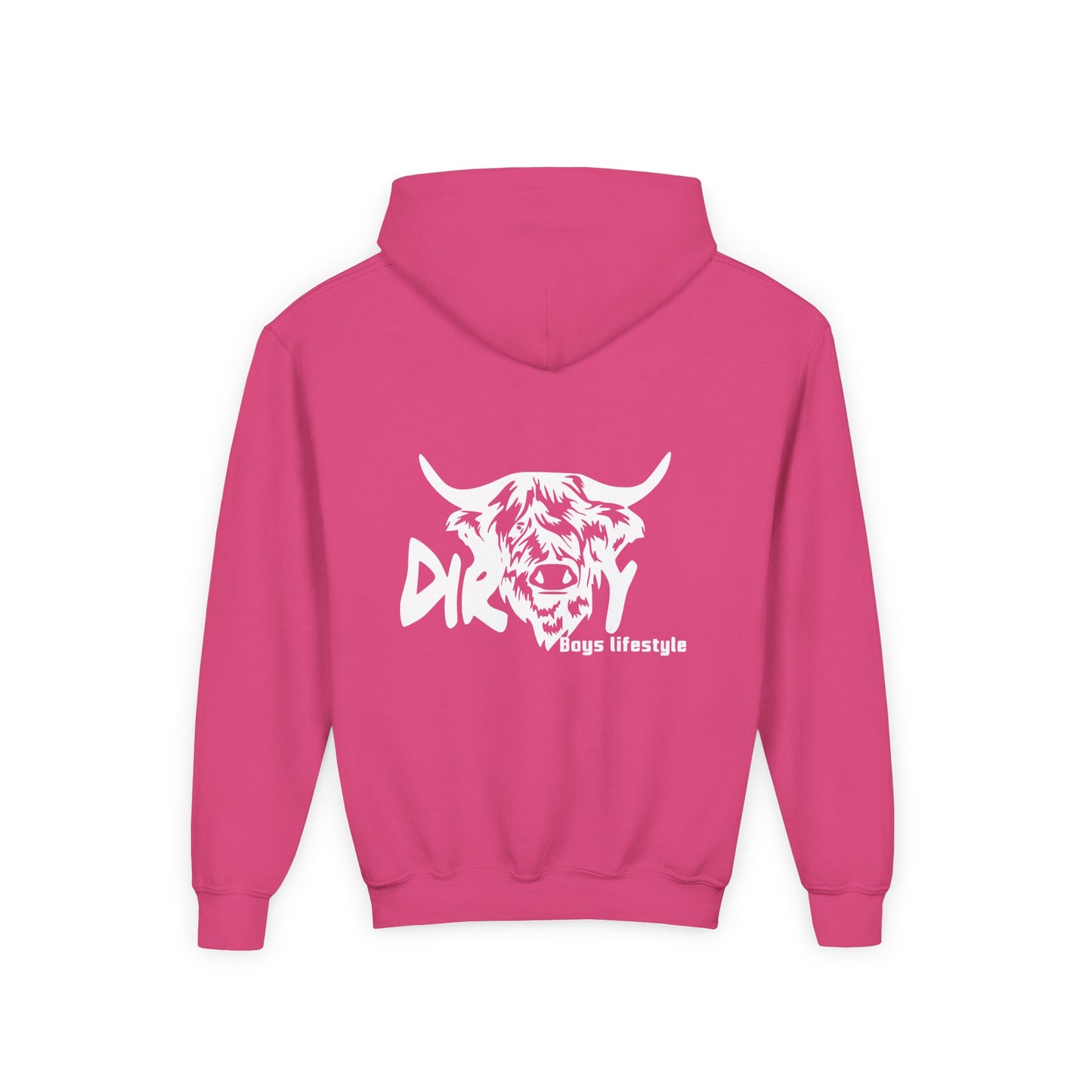 Dirty Boys Lifestyle “Dirty Cow” Youth Hoodie | Kids Graphic Sweatshirt