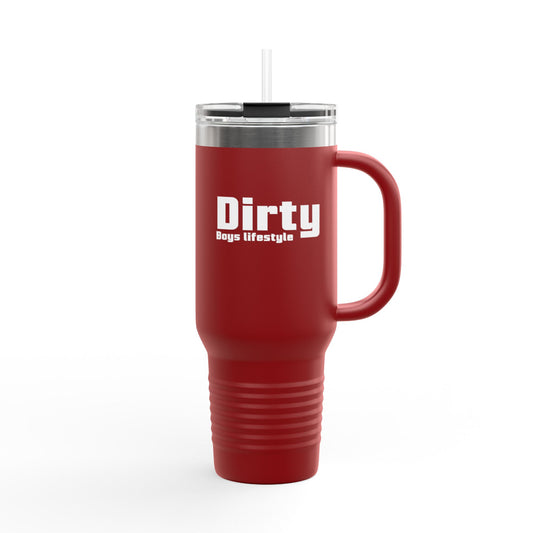 Dirty Boys Lifestyle 40oz Insulated Travel Mug | Stainless Steel Tumbler with Handle