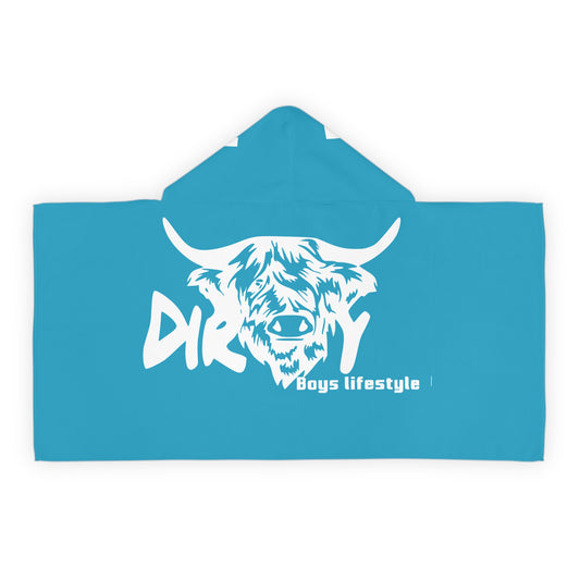Dirty Boys Lifestyle “Dirty Cow” Youth Hooded Towel | Kids Bath & Pool Wrap