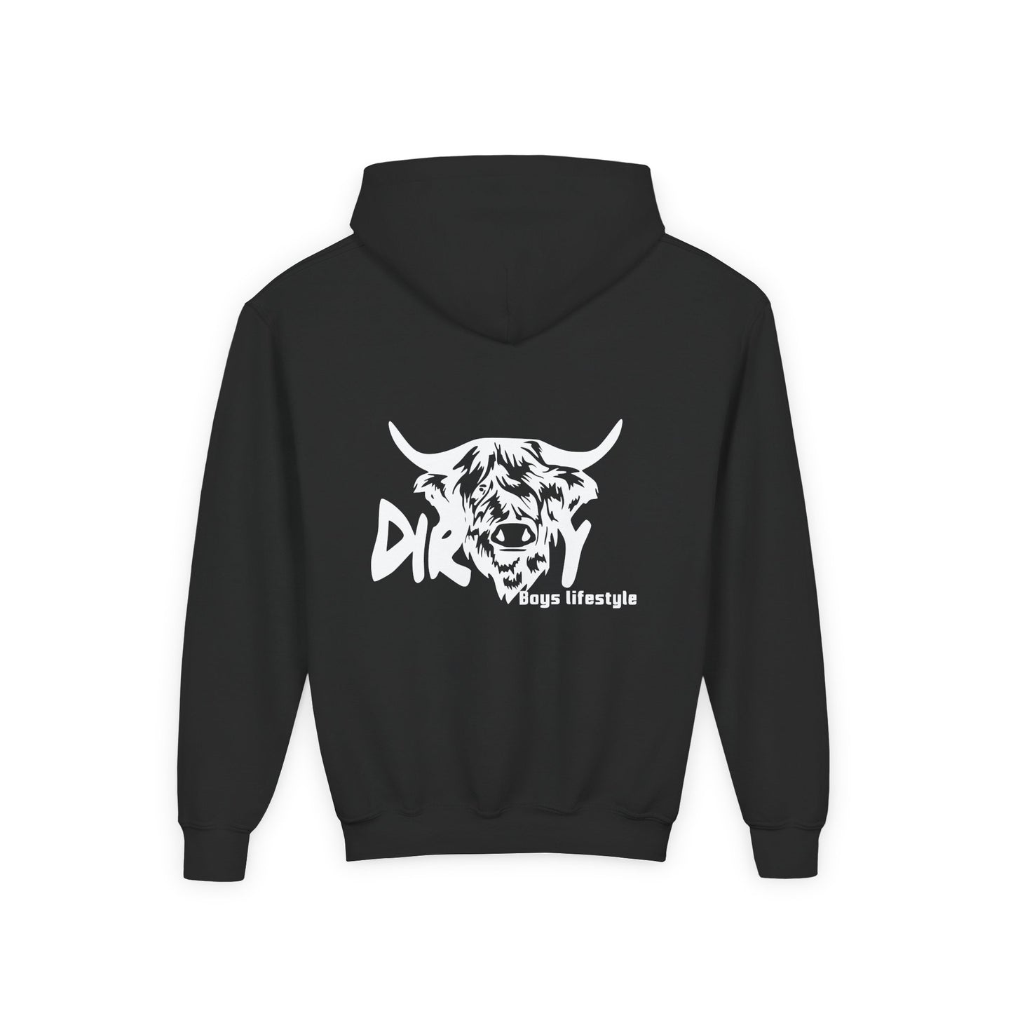 Dirty Boys Lifestyle “Dirty Cow” Youth Hoodie | Kids Graphic Sweatshirt