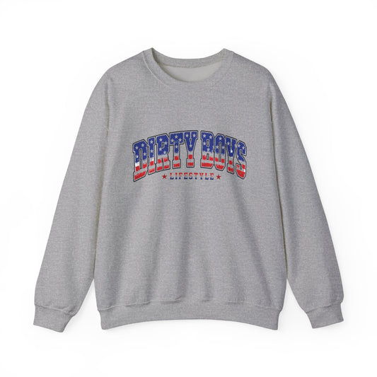 DBL American Flag Crew Neck | Dirty Boys Lifestyle Motocross Sweatshirt