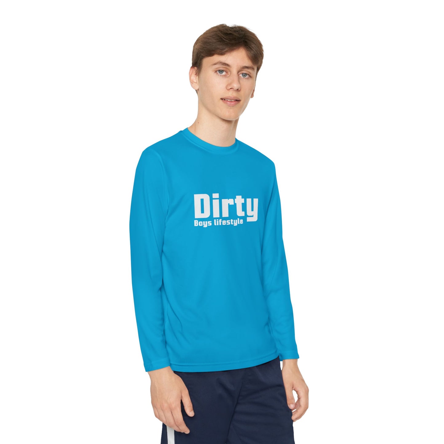 Dirty Boys Lifestyle Logo Youth Long Sleeve Tee | Kids Performance Shirt