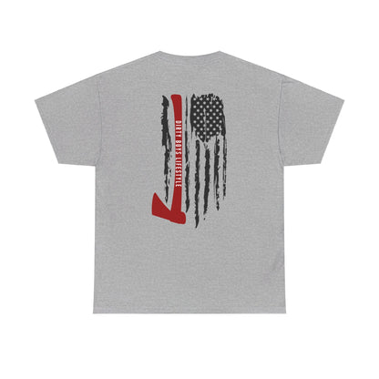 DBL Firefighter Flag Heavy Cotton Tee