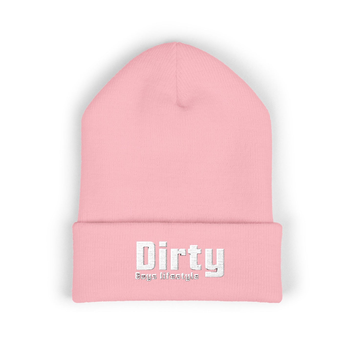 Dirty Boys Lifestyle Classic Cuffed Beanie | Embroidered Logo Knit Hat