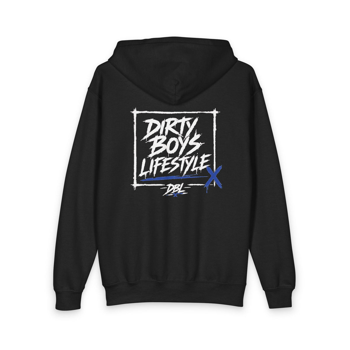 Youth Zipped Hoodie — "Dirty Boyz Lifestyle" Graphic Zip-Up