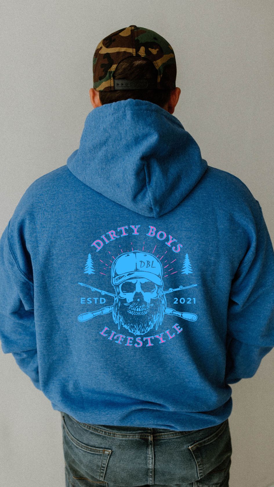 DBL Skull Hoodie - Unisex Heavy Blend Hooded Sweatshirt