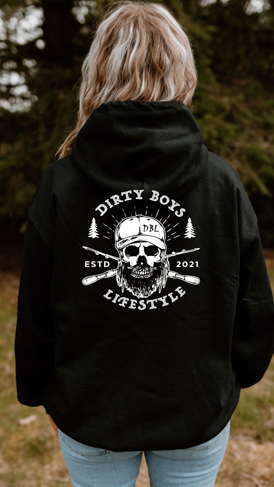 DBL Skull Hoodie - Unisex Heavy Blend Hooded Sweatshirt