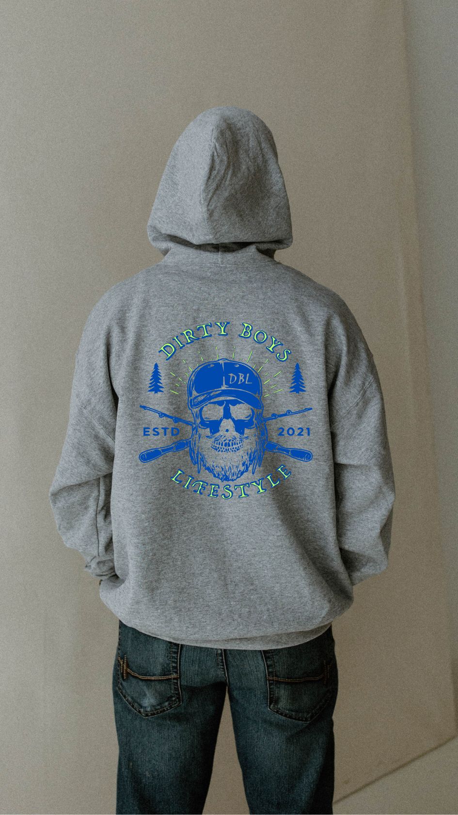 DBL Skull Hoodie - Unisex Heavy Blend Hooded Sweatshirt