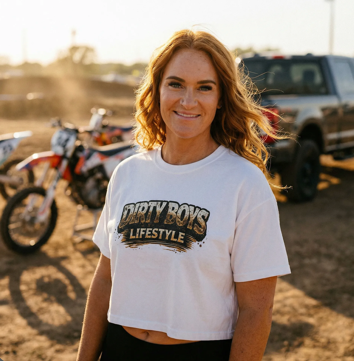 Dirty Boys Lifestyle Crop Top — Women's Festival Graphic Tee