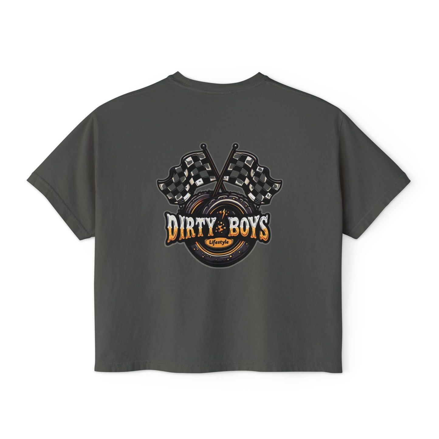 Women's Crop Tee - Dirty Boys Graphic Racing