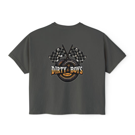Women's Crop Tee - Dirty Boys Graphic Racing
