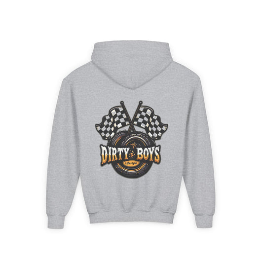 Dirty Boys Graphic Racing- Youth Hoodie