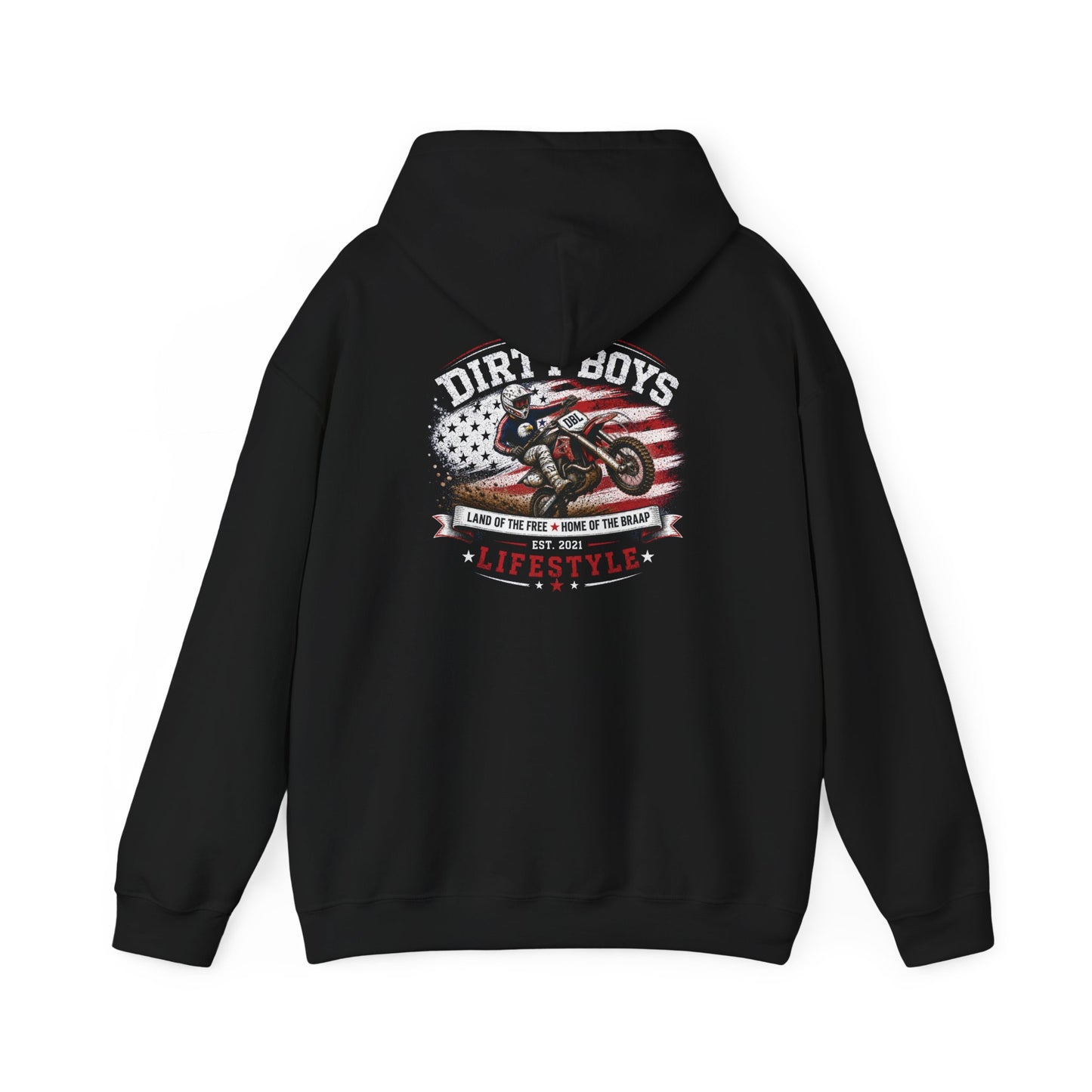 DBL Land of the Braap Adult Hoodie | Motocross Dirt Bike Sweatshirt