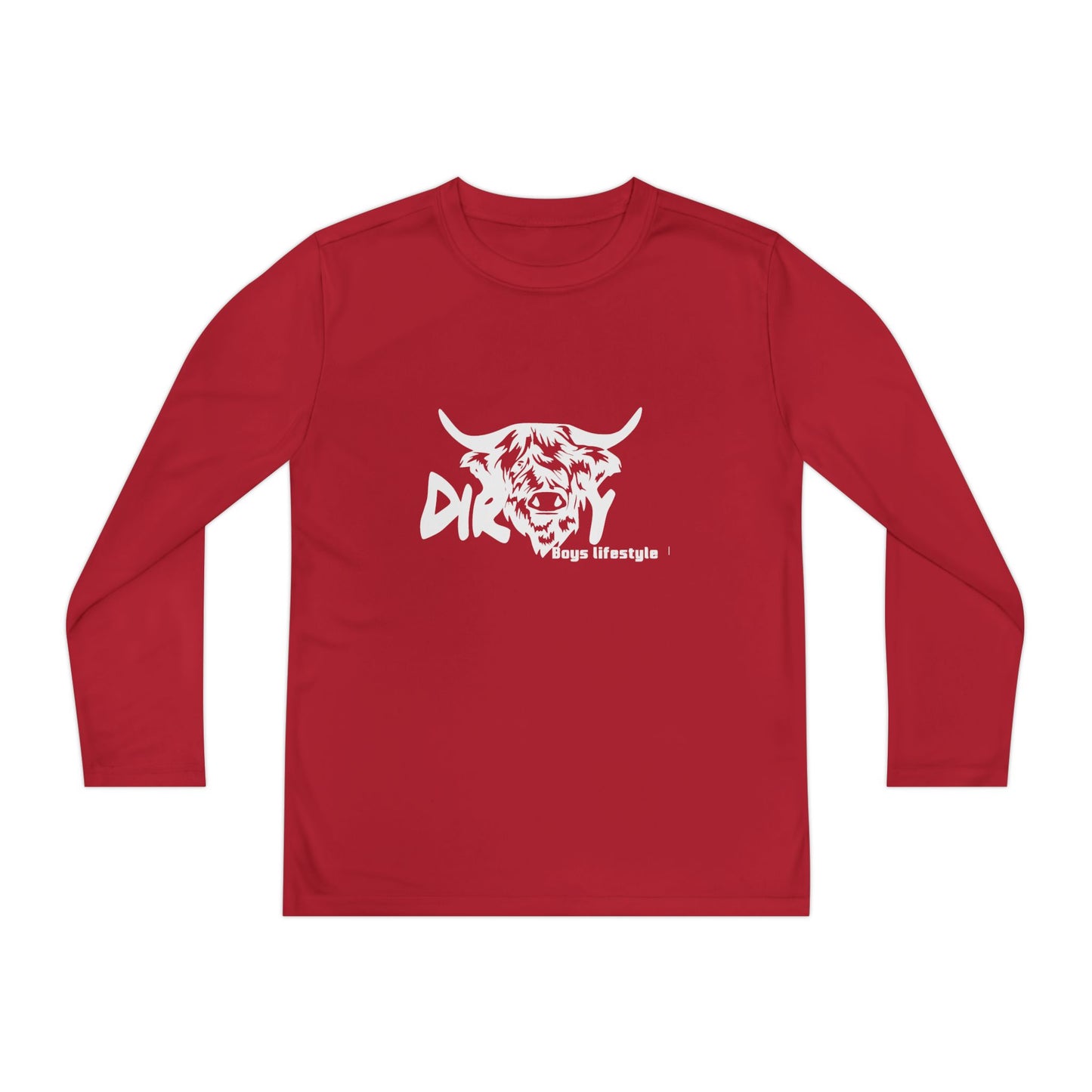 Dirty Boys Lifestyle “Dirty Cow” Youth Long Sleeve Tee | Kids Performance Shirt