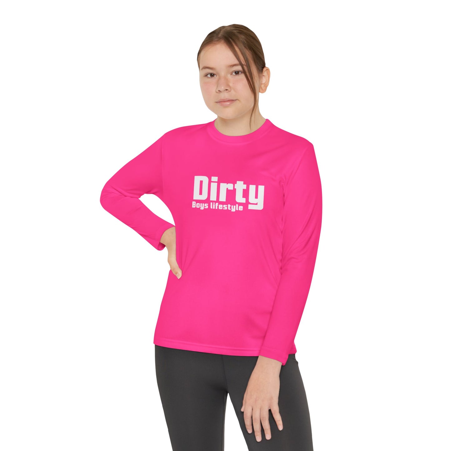 Dirty Boys Lifestyle Logo Youth Long Sleeve Tee | Kids Performance Shirt