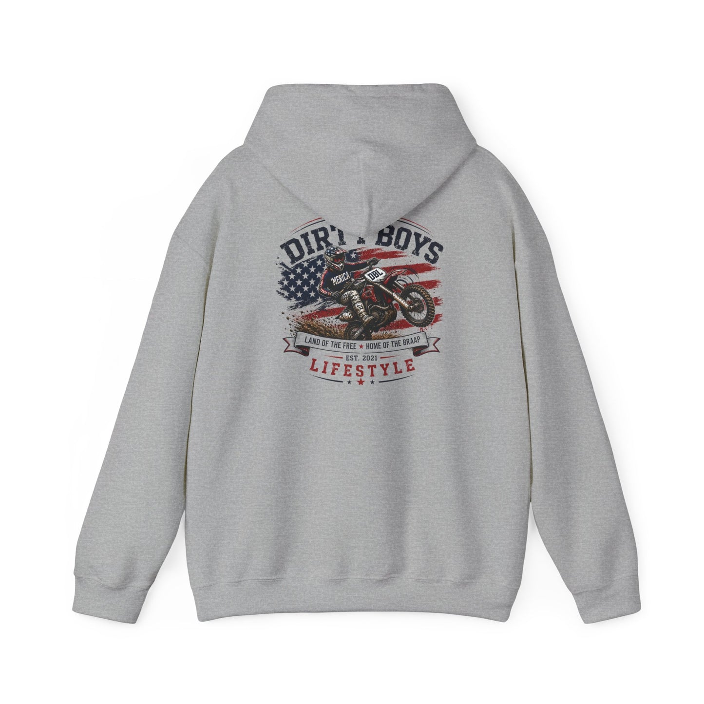 DBL Land of the Braap Adult Hoodie | Motocross Dirt Bike Sweatshirt