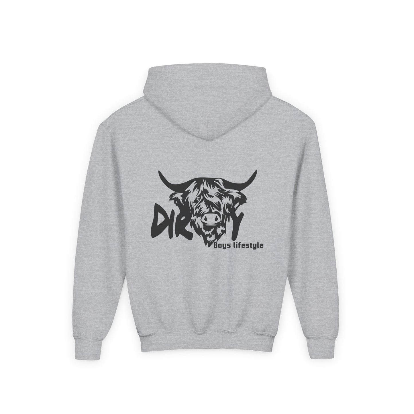 Dirty Boys Lifestyle “Dirty Cow” Youth Hoodie | Kids Graphic Sweatshirt