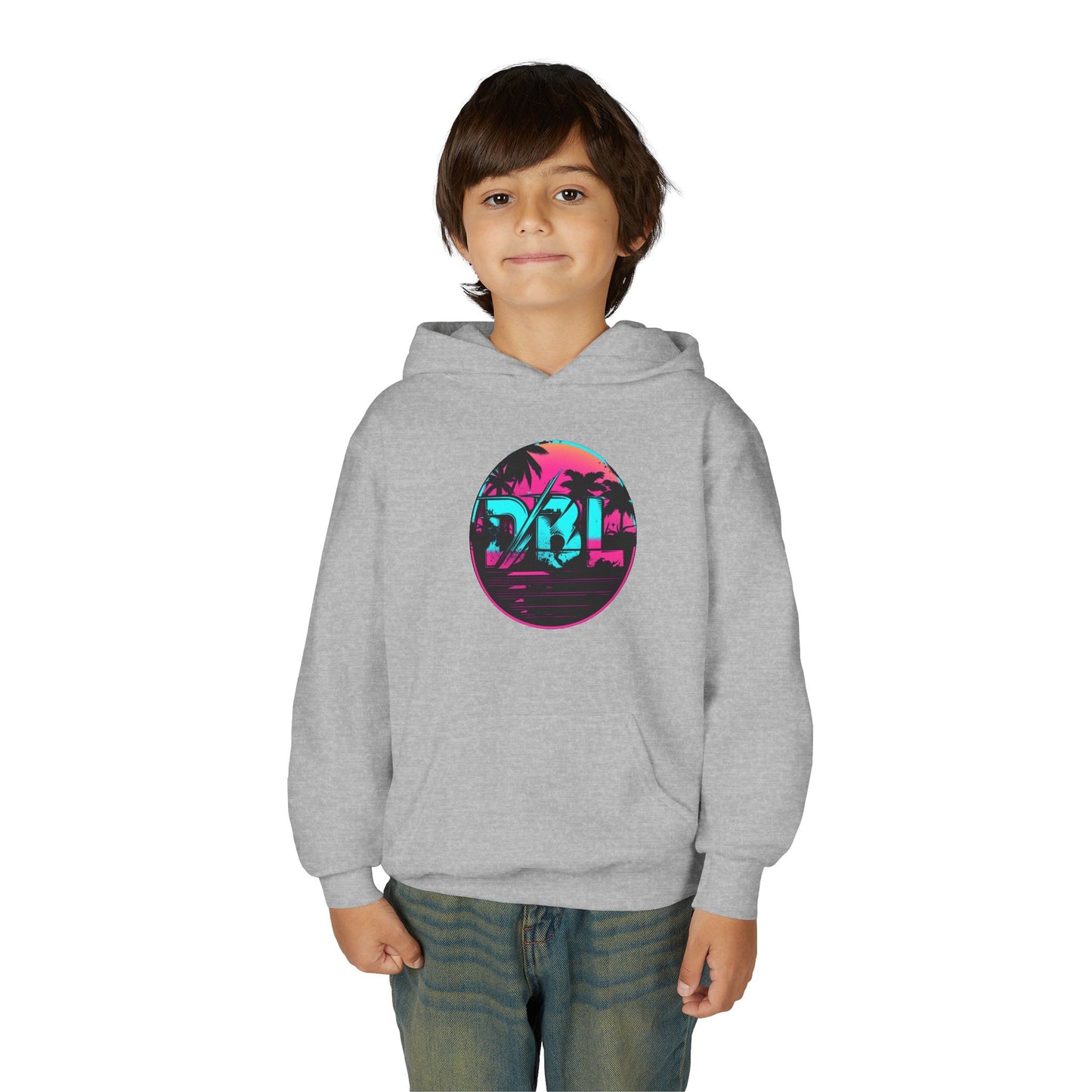 Dirty Boys Lifestyle “Miami Vice” Youth Hoodie | Kids Retro Graphic Sweatshirt
