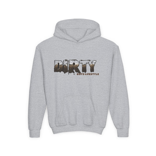 Dirty Boys Lifestyle “DIRTY” Youth Hoodie | Kids Graphic Sweatshirt