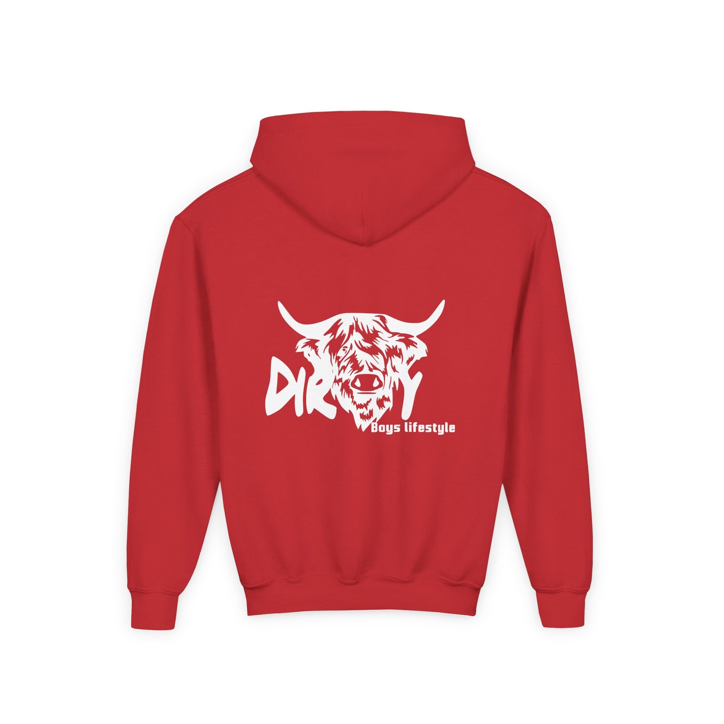 Dirty Boys Lifestyle “Dirty Cow” Youth Hoodie | Kids Graphic Sweatshirt