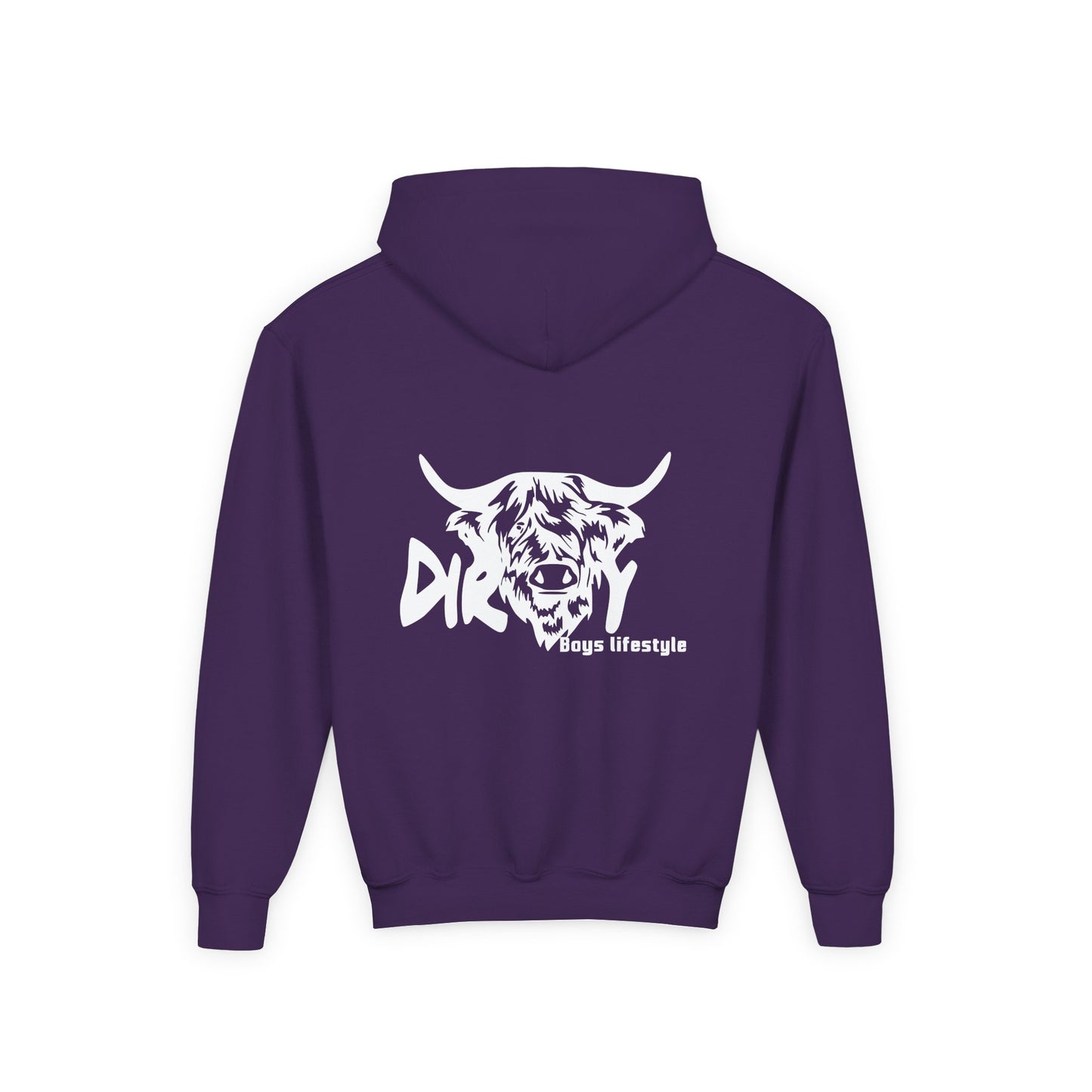 Dirty Boys Lifestyle “Dirty Cow” Youth Hoodie | Kids Graphic Sweatshirt