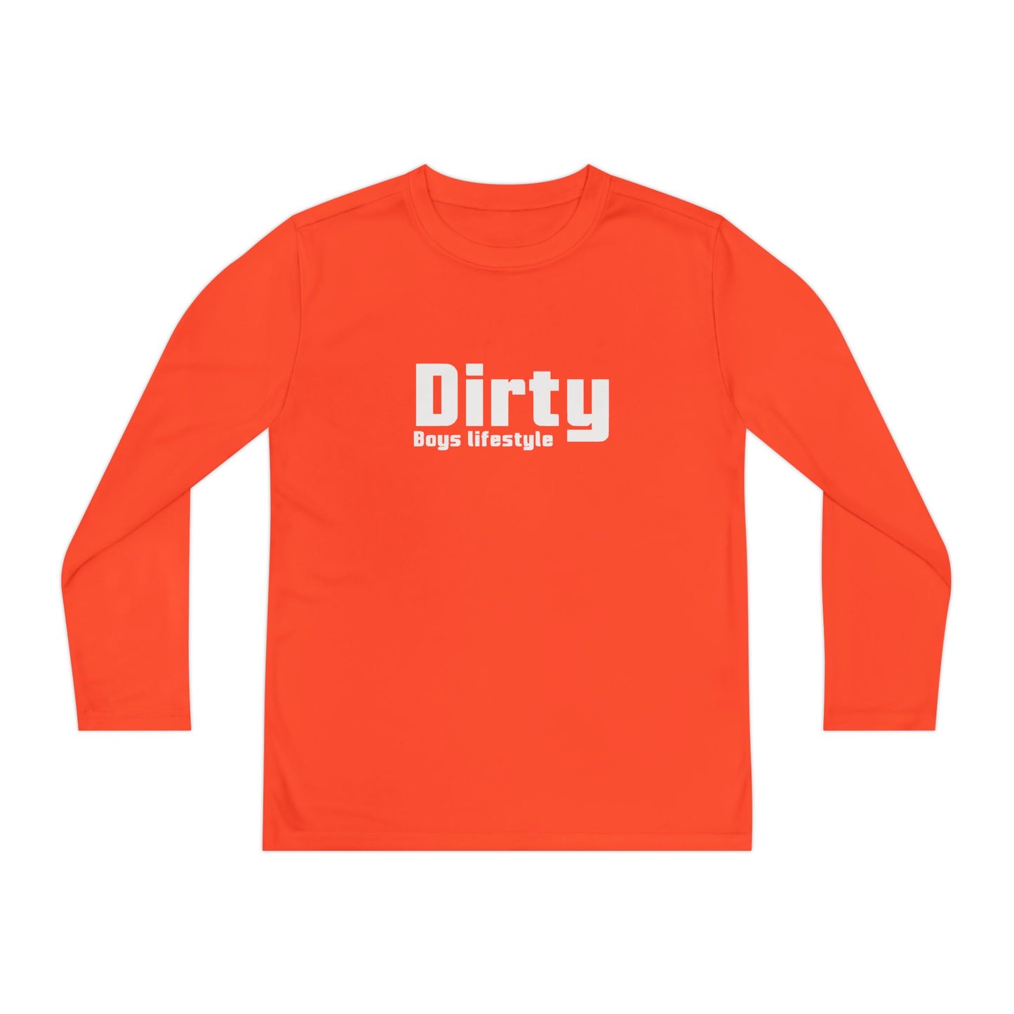 Dirty Boys Lifestyle Logo Youth Long Sleeve Tee | Kids Performance Shirt