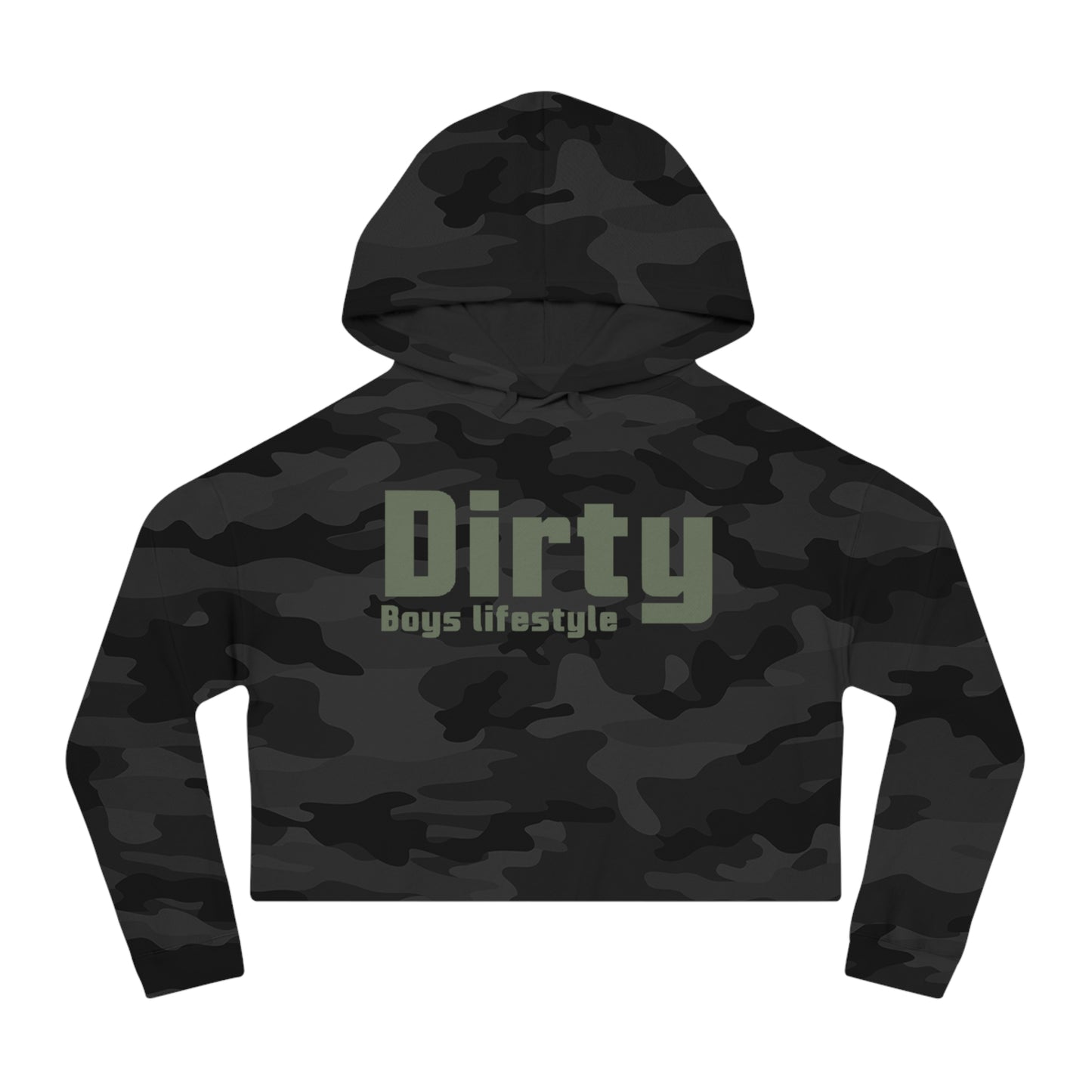 Dirty Boys Cropped Hooded Sweatshirt