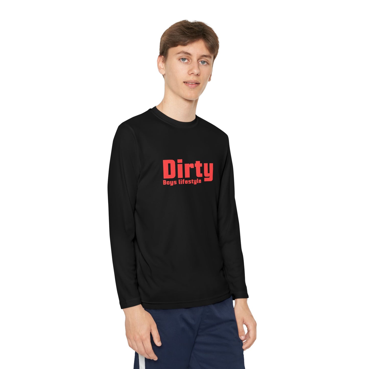 Dirty Boys Lifestyle Logo Youth Long Sleeve Tee | Kids Performance Shirt