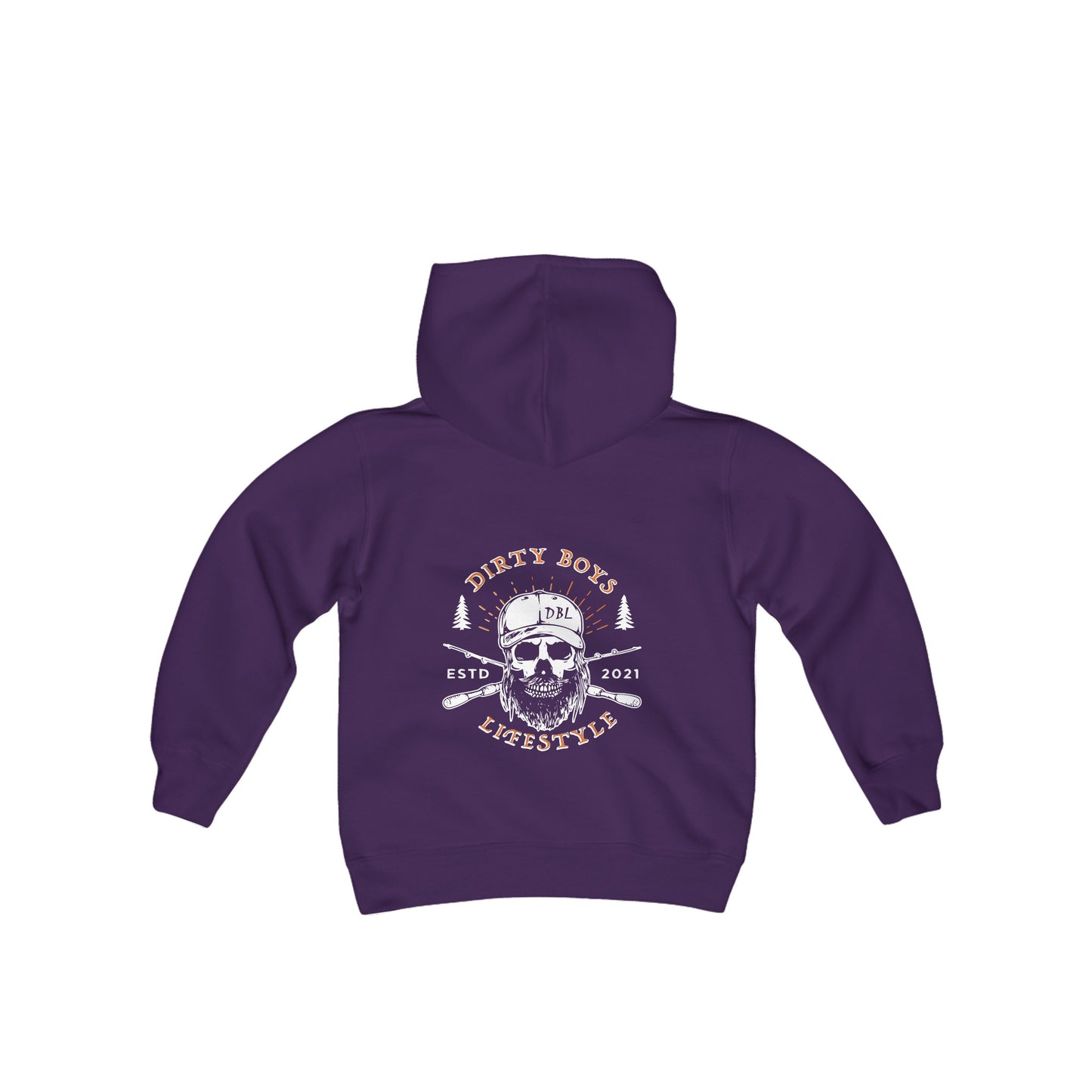 Dirty Boy Skull Hooded Sweatshirt Youth