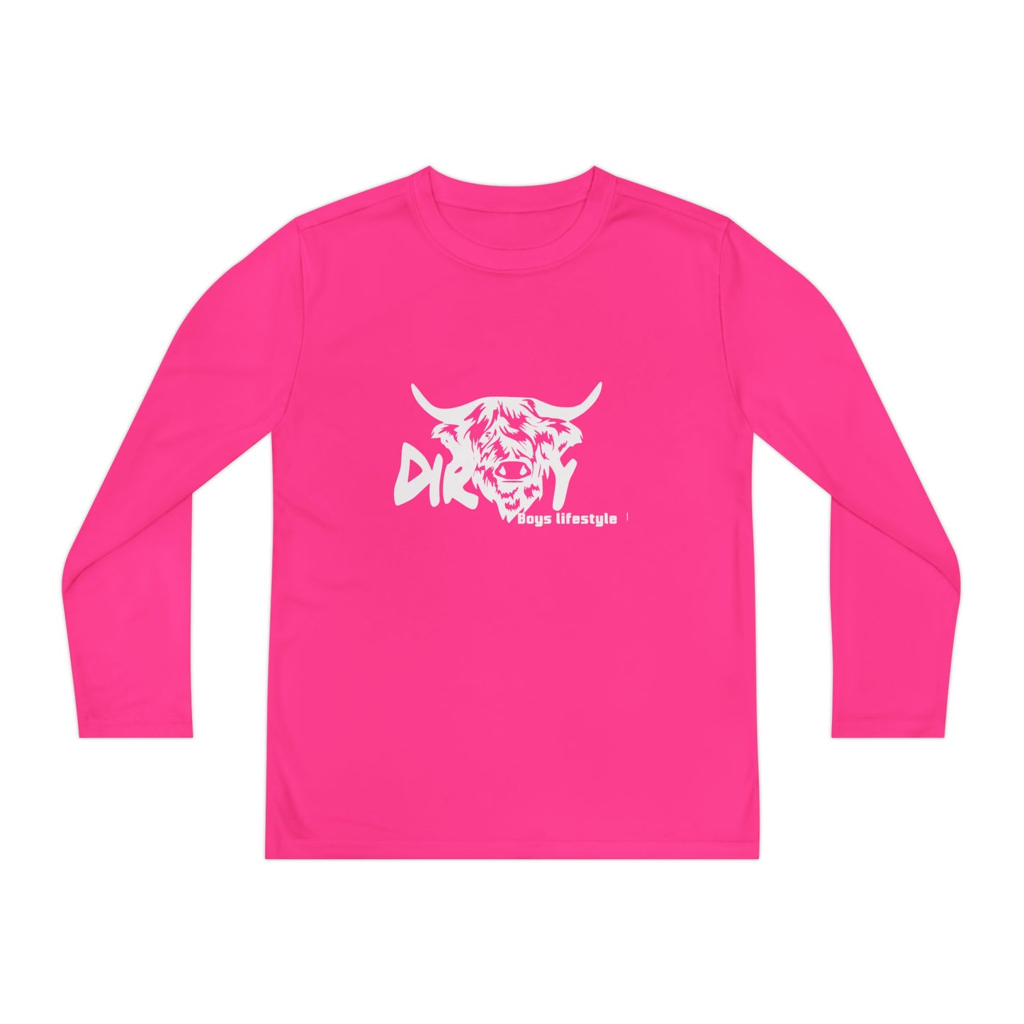 Dirty Boys Lifestyle “Dirty Cow” Youth Long Sleeve Tee | Kids Performance Shirt
